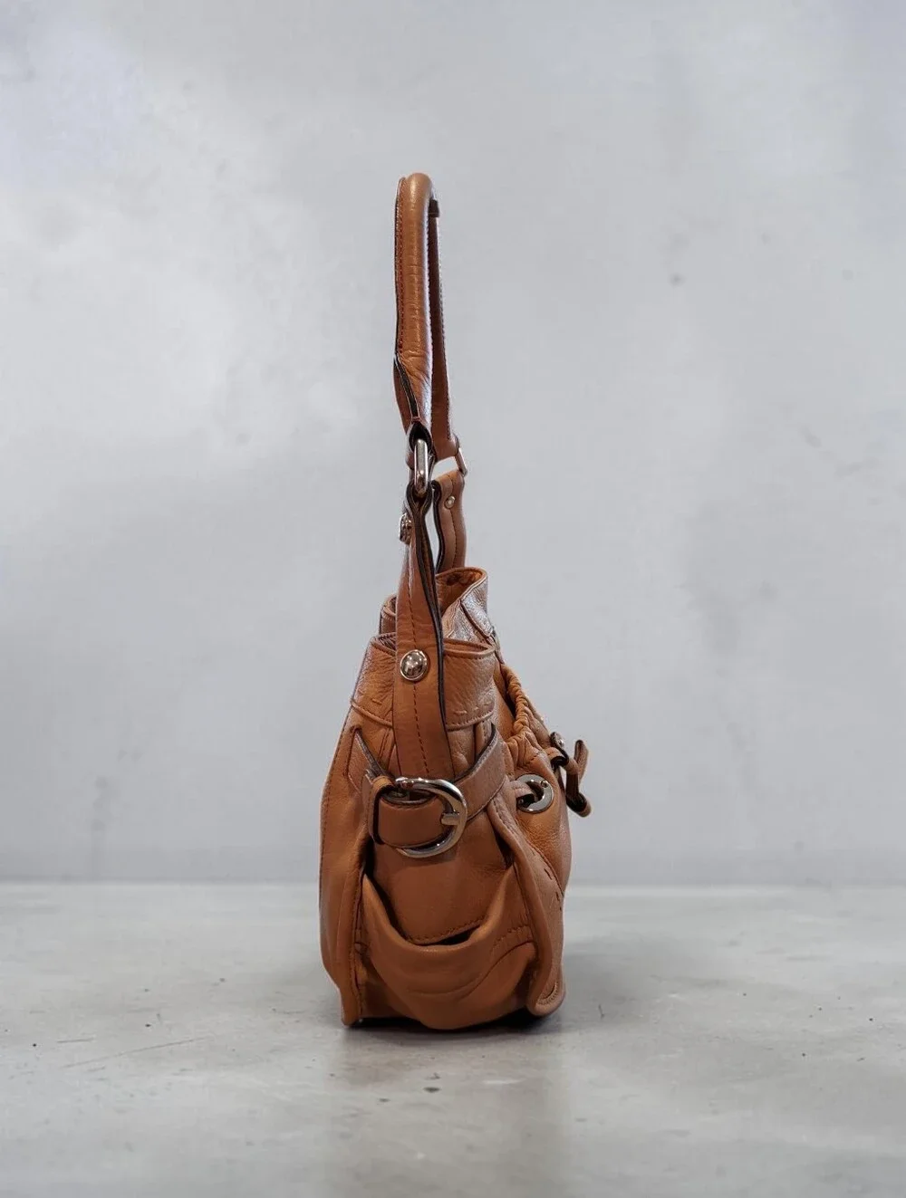 B. Majowsky Leather Hobo Bag